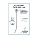 Esmo Home Busstier Süzgeç Uçlu Metal Pipet Seti, Filtreli Kaşık Pipet, Temizleme Fırçası Dahil, Kokteyl Sunum Bitki Çayı ve Yerba Mate (Bombilla) Için Tekrar Kullanılabilir Şık Tasarım - 100 mm