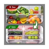 Esmo Home Buzdolabı Saklama Kabı, Kendinden Kapaklı Derin Dondurucu Kabı, Buzluk Kutusu, Dolap Organizeri, Mutfak Düzenleyici, Bpa Free (10, Şeffaf, 2000 Ml) - 0 Siyah - Option-1