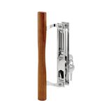 Esmo Home C 1149 Anahtarlı Sürgülü Kapı Gömme Mandal Kolu Seti, 16,5 cm (16,5 Inç) Diecast, Krom Kaplama, Ahşap Çekme, 1 Adet - 001-Renkli - Option-1