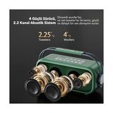 Esmo Home C1 100W Taşınabilir Rgb Bluetooth Hoparlör Mikrofonlu Karaoke Parti Speaker Yeşil - Option-1