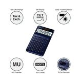 Esmo Home Casıo JW-200SC-NY Masa Tipi 12 Hane Hesap Makinesi - 02-Sarı - Option-1