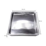 Esmo Home Çelikpençe Alüminyum Tek Kullanımlık Fırın Tepsisi, Baklava ve Börek Pişirme Kabı, Gümüş, 30X40X4 cm - 10 cm - 001-Renkli