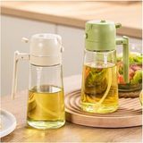Esmo Home Çift Fonksiyonlu Yemek Yağı Için Yağ Püskürtücü, Yağ Püskürtme ve Dökme, Yağ Püskürtme Şişesi, Yağ Için Cam Sprey Yağdanlık - 0 - Siyah - Option-1