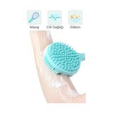 Esmo Home Çift Taraflı Silikon Uzun Saplı Banyo Fırçası – Sırt & Vücut Temizleme, Masaj Etkili Duş Fırçası - Option-1