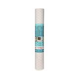 Esmo Home Con-Tact Brand Lüks Kumaş Astarlar, Yapışkan Olmayan Çekmece ve Raf Astarı, Çok Fonksiyonlu Koruyucu Astar, 45,72 cm x 4', Savoire Soluk Gri, 1 Rulo Paket - 1 lt