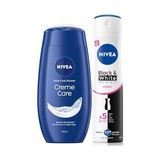 Esmo Home Creme Care Nemlendirici Duş Jeli 250ML ve Kadın Sprey Deodorant & Invisible Clear 150ML - 1 lt