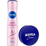 Esmo Home Creme Nemlendirici 30ML ve Kadın Sprey Deodorant Pearl&beauty 150ML, 48 Saat Terleme Karşıtı - Option-1
