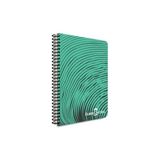 Esmo Home Dalga Desenli Spiralli Defter, A4, 140 Yaprak, 70G Kağıt, Kareli, 500 Mikron Pp Kapak, Pet Spiralli, Dayanıklı ve Kullanışlı, Asorti Renkler - -- - Option-1