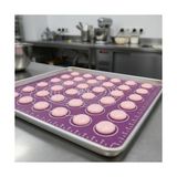Esmo Home Deconox Büyük Boy Silikon Hamur Açma Matı ve Fırın Pedi – 45X65 cm Ölçekli Yanmaz Yapışmaz Hamur Yoğurma Altlığı, Kaymaz Tabanlı Pasta, Börek ve Pizza Örtüsü (Asorti) - Option-1 - 001-Renkli