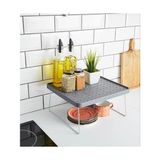 Esmo Home Deconox Dolap Içi Düzenleyici Katlanır Dekoratif Büyük Raf, Tabak, Bardak Rafı, Mutfak Düzenleme Rafı (Beyaz) (30CM*30CM*15CM) - 0 Siyah - Option-1