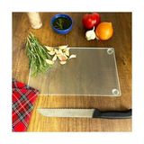 Esmo Home Decorıta Cam Kesme Tahtası - Cam Kesme Tablası | (Satina Mat Cam, 17CM x 29CM) - Ahşap