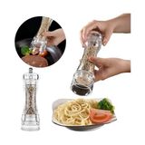 Esmo Home Değirmen Karabiber Tuz Değirmeni Lüx Akrilik Tuzluk Karabiberlik Değirmen Öğütücü Seramik 16 cm - Acı Yeşil - Option-1