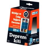 Esmo Home Deprem Güvenlik Kiti, 56 Parça, Dübel, Vida, Askı Elemanı, Sabitleme Pulu, Plastik Kapak, Vidalama Montaj Seti, Mobilya ve Dolap Sabitleme Seti - 001-Renkli - Option-1