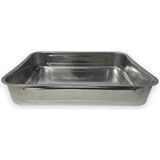 Esmo Home Derin Fırın Tepsisi Yoğurt Mayalama Paslanmaz Çelik Çok Amaçlı Dikdörtgen Metal Tava Saklama Kabı (36,5X26,5X6,5 Cm, 304 (18/10) Kalite, Makinede Yıkanabilir, Gıdaya Uygun, Kolay Temizlenebilir)