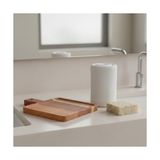 Esmo Home Doğal Akasya Ahşap Dikdörtgen Sunum Tahtası ve Servis Tepsisi – 23X17 cm Kahve Yanı, Peynir ve Kahvaltılık Sunumluk (Kare Formlu Estetik Tasarım) - Kestane Akaju - Option-1