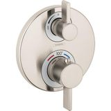 Esmo Home Ecostat S Modern Minimalist Hacim ve Otomatik Sıcaklık Kontrolü 2 Saplı 15,24 cm Genişliğinde Termostatik Duş Pervazı, Fırçalanmış Nikel Yönlendiricili Kaba Valf Için, 15758821 - 1 lt