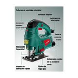 Esmo Home For Better Lıfe Dekupaj Testere, 750 W Maks Ahşap Kesme Derinliği 110 Mm, 800 – 3000 Spm Elektrikli Dekupaj Testeresi, 6 Değişken Hız ve 0 – 3 Yörünge Pozisyonu, 6 Yaprak, Pah Kesme: -45 ° Ila 45 - Option-1