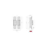 Esmo Home Gizli Menteşe 180X32 mm Antik Tek Ebat HG106HT01 Abm - Option-1