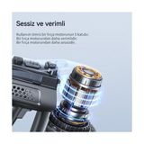 Esmo Home GSC50 Şarjlı Dikey Süpürge, 23000PA Güçlü Emişli Hafif Çubuk Elektrikli Süpürge 30 Dakika Uzun Çalışma Süresi, Çıkarılabilir Pil, El Araba Sert Zemin Halı Evcil Hayvan Kılı Için El Süpürgesi - Ahşap