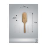 Esmo Home Gürgen Ağacı El Yapımı Tahta Ahşap Spatula Mutfak Yemek Servis Kaşığı Çevirgeç 37 cm - Kestane Akaju - Option-1