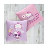 Esmo Home Hello Desenli Pamuk Kırlent, Çok Renkli, 40X40 cm - 001-Renkli - Option-1