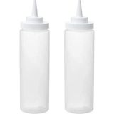 Esmo Home Ikea Grılltıder Sıkma Şişesi, 2'li Paket [plastik/şeffaf] - Ahşap