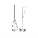 Esmo Home Ikea Idealısk Paslanmaz Çelik Çırpma Teli; 2'li Set - Ahşap - Beyaz