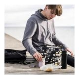 Esmo Home Ikea || Öğle Yemeği Çantası | Saklama Çantası | Desenli Gri | Malzemeler: %100 Polipropilen | Ofis / Üniversite ve Okul Için - Option-1 - 12M-Krem
