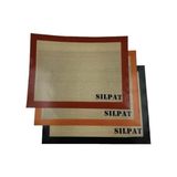 Esmo Home Jouis Fırınlanabilir Kendinden Yağlı Silikon Pişirme Matı, Profesyonel Silipat Yanmaz Yapışmaz Yıkanabilir Silikon Pişirme Matı 30CMX40CM - Option-1 - 001-Renkli