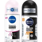 Esmo Home Kadın Roll On Deodorant & Invisible Clear 48 Saat Anti-Perspirant Koruma (50 Ml) ve Men Erkek Roll On Deodorant & Invisible, 50 ml - Option-1