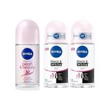 Esmo Home Kadın Roll On Deodorant Pearl & Beauty 48 Saat Anti-Perspirant Koruma (50 Ml) + Kadın Roll On Deodorant & Invisible Clear 48 Saat Anti-Perspirant Koruma (50 Ml) X2 - Option-1