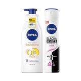 Esmo Home Kadın Sprey Deodorant & Clear 150ML, Q10 Sıkılaştırıcı ve Nemlendirici Vücut Losyonu 400ML - Option-1