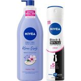 Esmo Home Kadın Sprey Deodorant & Invisible Clear 150 Ml+ Değerli Yağlar Içeren Vücut Losyonu Kiraz Çiçeği & Jojoba Yağı, 400 ml - Option-1