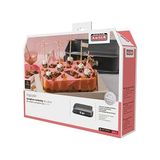 Esmo Home Kaiser Inspiration Kelepçeli Dikdörtgen Kek Kalıbı 35X24 cm - Option-1 - (ClearEyelets)Black-RadiantOrchid