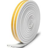 Esmo Home Kapı ve Pencere Fitili – 2,80 M x 2 (Toplam 5,6 M) Pimapen Izolasyon Bandı, Soğuk Hava ve Toz Önleyici Yalıtım Fitili, Ses ve Isı Yalıtımı Için Kendinden Yapışkanlı Conta (Beyaz) - 100 cm