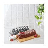 Esmo Home Karaca Cake Pro Vera Döküm Kek Kalıbı Antrasit 35 cm Yapışmaz Yüzey ve Yüksek Isı Dayanımı - Option-1 - (ClearEyelets)Black-RadiantOrchid