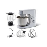Esmo Home Kenwood Homebake Plus Mutfak Şefi KHH01.120SI - Stand Mikser, Hamur Yoğurma Makinesi, Blender Aparatı, 1400 Watt, 5 Litre Paslanmaz Çelik Geniş Hazne, Sıçrama Önleyici Kapak, 3 Hazne Içi Aparat - 1BW-Beyaz