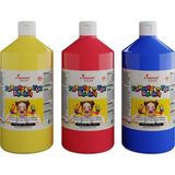 Esmo Home Kırmızı-Mavi-Sarı Parmak Boyası 3'lü Set 3X1000GR - -- - Option-1