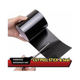 Esmo Home Koli Bandı, 10 cm x 150 cm Kauçuklu Su Geçirmez Bant, Elektrik Bandı, Yapışkanlı ve Suya Dayanıklı, Iç ve Dış Mekan Kullanımı Için Ağır Hizmet Tipi Kaydırmaz Bant - Option-1 - 0 - Siyah - 1 Adet