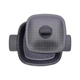 Esmo Home Korkmaz Casterra Kare Döküm Tencere 28X28X12,5 - Kestane Akaju - Option-1