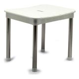 Esmo Home M-KV33-01 Okaliptus Tabure, Maks. 100 kg Kapasite, 37 x 34 x 30 Cm, Beyaz - 301 - Siyah - Option-1