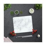 Esmo Home Mayaglory Cam Kesme Tahtası Panosu 25 x 35 Kırılmaya Isıya Çizilmeye Dayanıklı Antibakteriyel Doğal Kesme Tablası Mermer Design - Ahşap