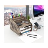 Esmo Home Medium Hexa Masaüstü Organizer Ceviz - -- - Option-1