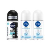 Esmo Home Men Erkek Roll On Deodorant & Invisible Fresh 48 Saat Anti-Perspirant Koruma, 50 ml + Kadın Roll On Deodorant Fresh Natural 48 Saat Anti-Perspirant Koruma (50 Ml) X2 - Option-1