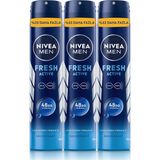 Esmo Home Men Erkek Sprey Deodorant Fresh 200ML, Ter Kokusuna Karşı 48SAAT Koruma, X3 Adet, Avantajlı Boy - Option-1