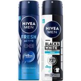 Esmo Home Men Erkek Sprey Deodorant & Invisible Fresh 150 ml + Men Erkek Sprey Deodorant Fresh 150ML - Option-1