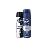 Esmo Home Men Erkek Sprey Deodorant & Invisible Original 48 Saat Anti-Perspirant Koruma 150ML ve Men Protect&care Tıraş Jeli 200ML, Kuru Ciltler Için, Pürüzsüz Tıraş - Option-1