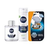 Esmo Home Men Hassas Tıraş Sonrası Losyon 100 Ml, Hassas Ciltler, Alkolsüz Formül, Hızlı Emilir Tıraş Köpüğü 200 ml + Bıc 3 Erkek Tıraş Bıçağı 3'lü Blister (3 Bıçak) - Option-1