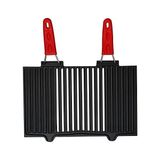 Esmo Home Metal Döküm Mangal Izgarası, Çift Silikon Kulplu, 40 x 25 x 0.7 cm - Option-1 - --