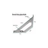 Esmo Home Metal Köşe Bağlantı Aparatı, 10 Adet Mobilya Dolap Montaj Köşebent, Duvara Sabitleme Gönye, 65.5X30X27MM - Option-1 - 0 - Siyah - 1 Adet
